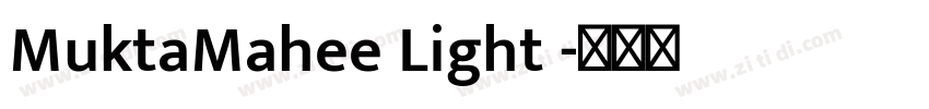 MuktaMahee Light 字体转换